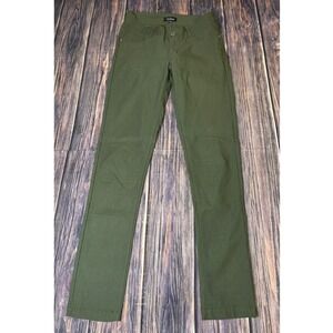 DNA Couture Pants Womens S Olive Green Skinny Slim Fit Casual Everyday